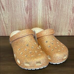 New Crocs Classic Glitter Clogs